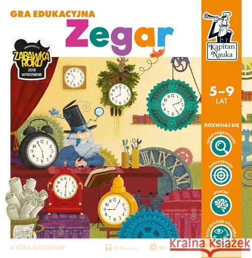 Kapitan Nauka. Gra edukacyjna. Zegar Praca Zbiorowa 5907608646966 Edgard