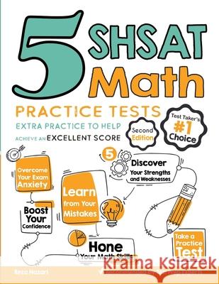 5 SHSAT Math Practice Tests: Extra Practice to Help Achieve an Excellent Score Reza Nazari 9781646122479 Effortless Math Education - książka
