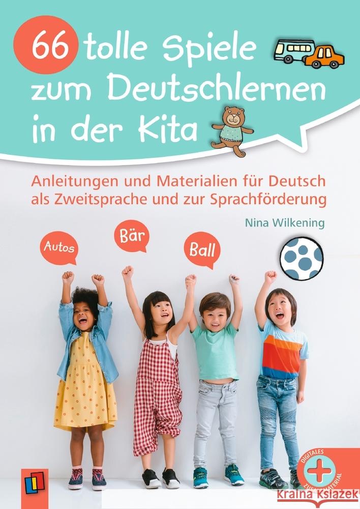 66 tolle Spiele zum Deutschlernen in der Kita Wilkening, Nina 9783834665379 Verlag an der Ruhr - książka