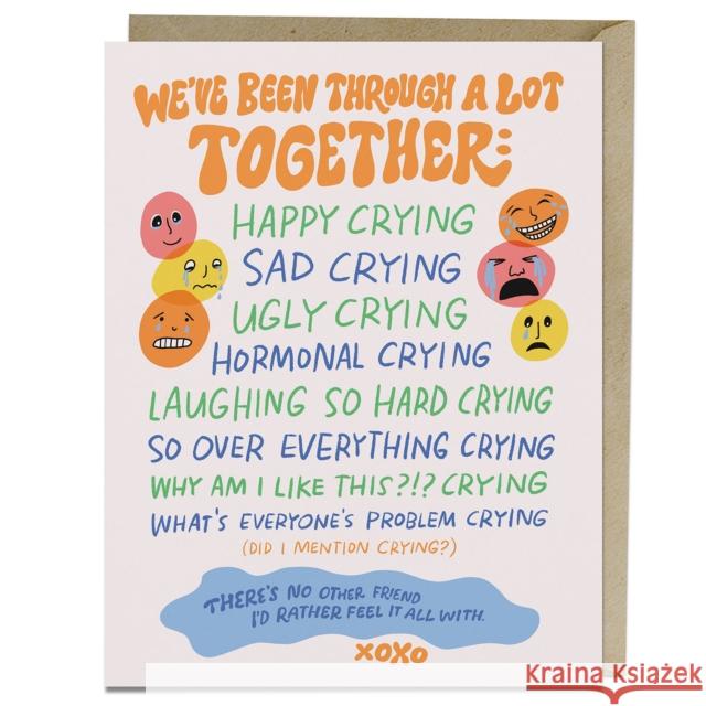 6-Pack Em & Friends Happy Crying Greeting Card Em & Friends 9781642465341 Knock Knock - książka