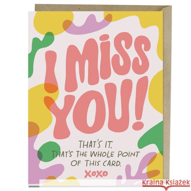 6-Pack Em & Friends I Miss You Greeting Card Em & Friends 9781642465266 Knock Knock - książka