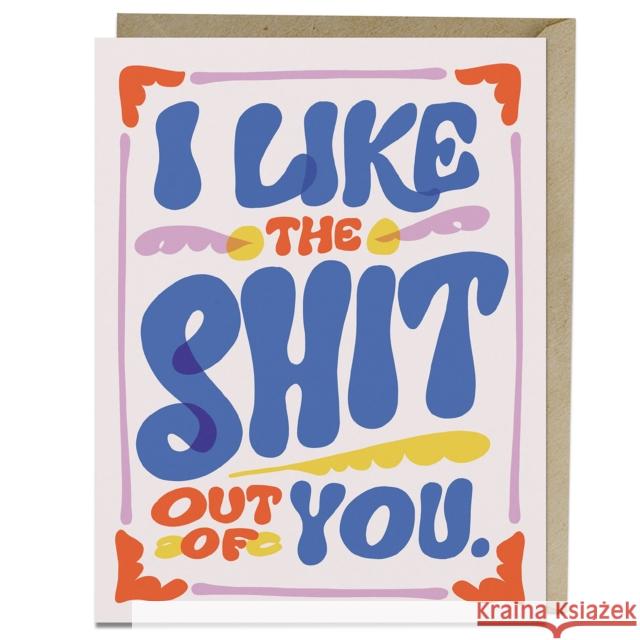 6-Pack Em & Friends Like the Shit Out of You Greeting Card Em & Friends 9781642465365 Knock Knock - książka