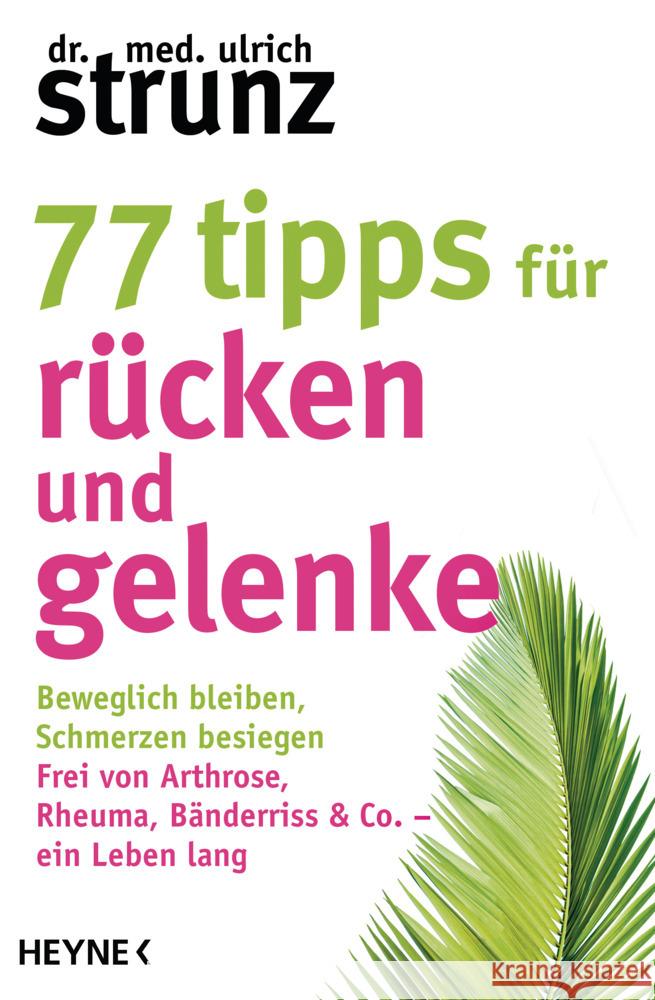 77 Tipps für Rücken und Gelenke Strunz, Ulrich 9783453605770 Heyne - książka