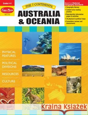 7 Continents: Australia and Oceania, Grade 4 - 6 Teacher Resource Evan-Moor Corporation 9781609631284 Evan-Moor Educational Publishers - książka