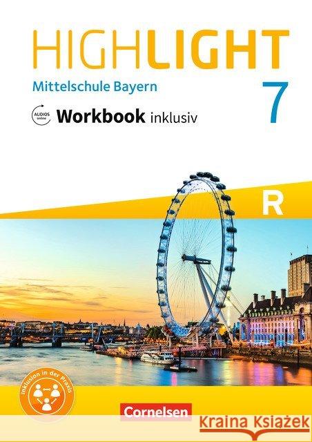 7. Jahrgangsstufe, Workbook inklusiv für R-Klassen mit Audios online  9783060340835 Cornelsen Verlag - książka