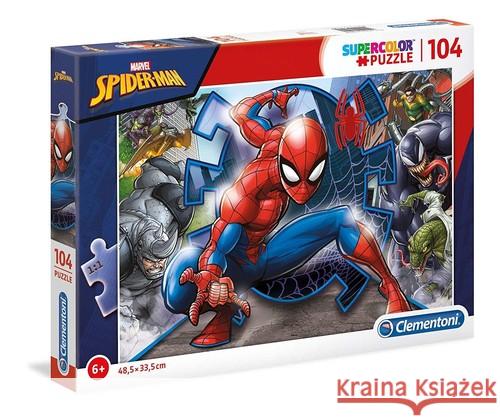 Puzzle Supercolor Spider-Man 104  8005125271160 Clementoni