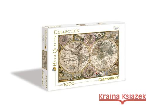 Puzzle 3000 HQ Old Map  8005125335312 Clementoni