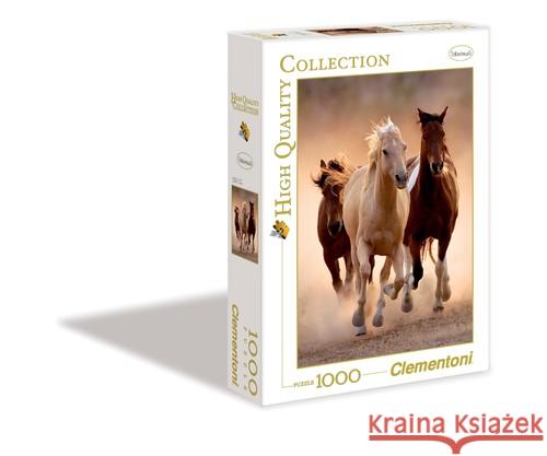 Puzzle 1000 HQ Running horses  8005125391684 Clementoni