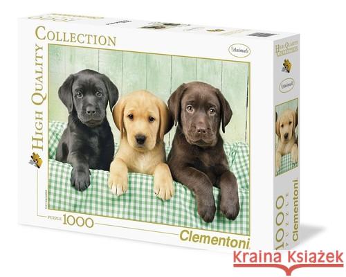 Puzzle 1000 HQ I tre Labrador  8005125392797 Clementoni