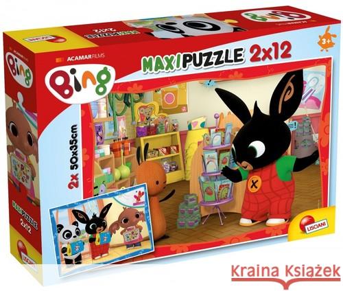 Bing - Puzzle Supermaxi 12 x 2 W szkole  8008324081233 Lisciani