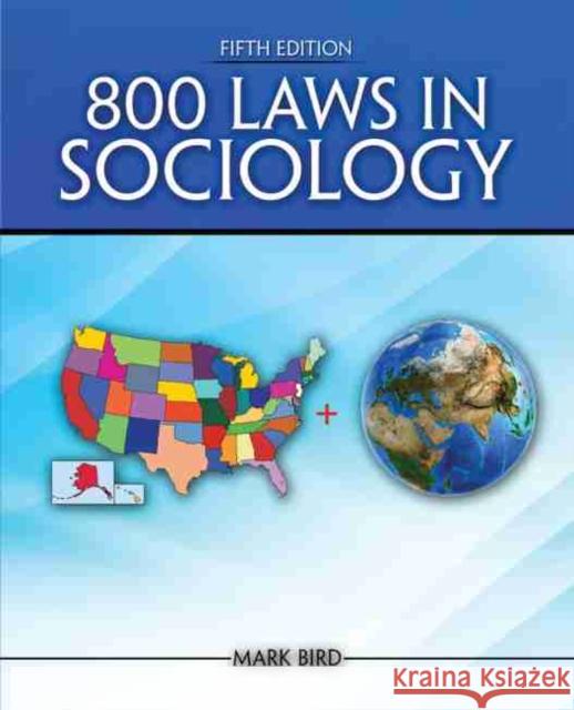 800 Laws in Sociology Bird 9781524923532 Kendall Hunt Publishing Company - książka