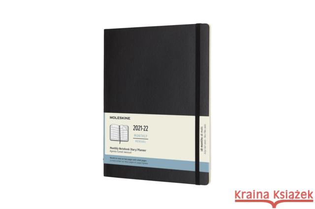 Moleskine 2022 18-Month Monthly Extra Large Softcover Notebook: Black MOLESKINE 8056420856477