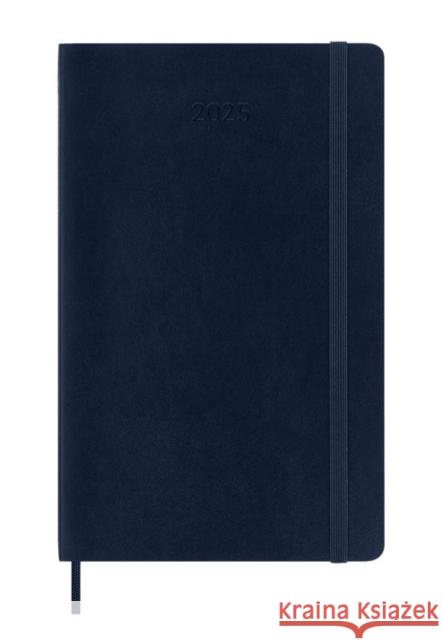 Moleskine 2025 12-Month Weekly Large Softcover Notebook: Sapphire Blue Moleskine 8056999270292