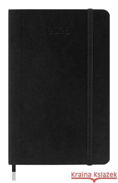 Moleskine 2025 12-Month Weekly Pocket Softcover Notebook: Black Moleskine 8056999270384