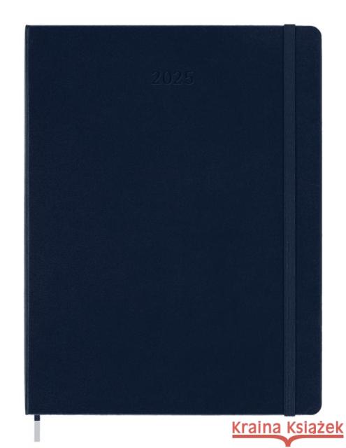 Moleskine 2025 12-Month Weekly XL Hardcover Notebook: Sapphire Blue Moleskine 8056999270407