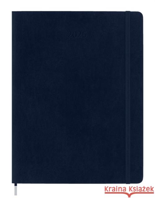 Moleskine 2025 12-Month Weekly XL Softcover Notebook: Sapphire Blue Moleskine 8056999270414