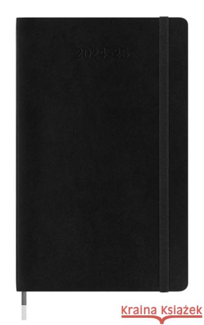 Moleskine 2025 18-Month Daily Large Softcover Notebook: Black Moleskine 8056999270544