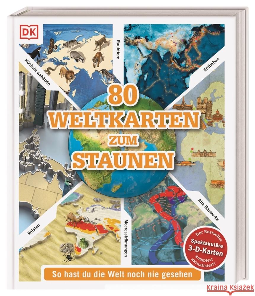 80 Weltkarten zum Staunen  9783831043637 Dorling Kindersley Verlag - książka