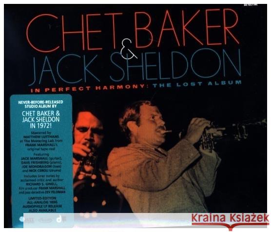 In Perfect Harmony: The Lost Studio Album, 1 Audio-CD Baker, Chet, Sheldon, Jack 8435395504116 Elemental