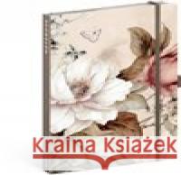 Notes Pudrové květy, linkovaný  8595689343781 Presco Group