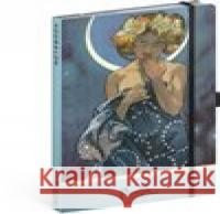 Notes Alfons Mucha - Luna, tečkovaný  8595689343934 Presco Group