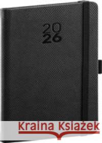 Kapesní diář Diamante 2026, černý  8595689358570 Presco Group