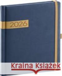 Týdenní diář Twill 2026, modro-zlatý  8595689358624 Presco Group