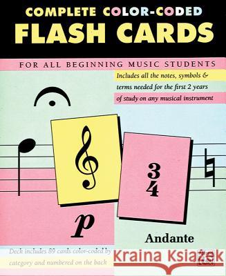 89 Color-Coded Flash Cards Alfred Music 9780739015575 Alfred Publishing Co Inc.,U.S. - książka