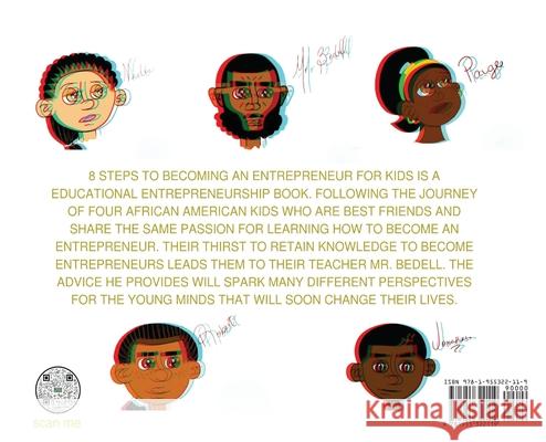 8 Steps to Becoming an Entrepreneur for Kids NFT EDITION Darren Henry Mansurul Haque Dequan Forcell 9781955322119 Blackwhiteproductions - książka