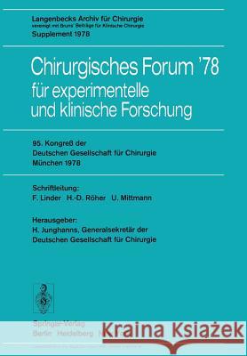 95. Kongreß Der Deutschen Gesellschaft Für Chirurgie, München, 3. Bis 6. Mai 1978 Junghanns, H. 9783540086956 Springer - książka