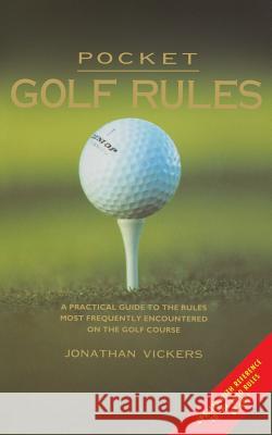 Pocket Golf Rules Jonathan Vickers 9780007117192 HARPERCOLLINS PUBLISHERS