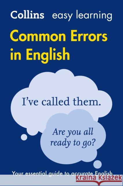 Common Errors in English: Your Essential Guide to Accurate English Collins Dictionaries 9780008101763 HarperCollins Publishers