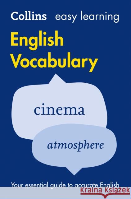 Easy Learning English Vocabulary: Your Essential Guide to Accurate English Collins Dictionaries 9780008101770 HarperCollins Publishers