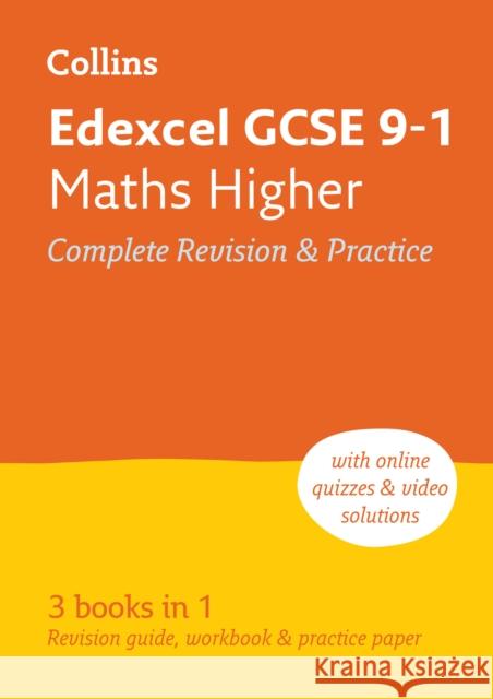Edexcel GCSE 9-1 Maths Higher All-in-One Complete Revision and Practice: Ideal for the 2026 and 2027 Exams Includes Online Edition, Quizzes and Video Solutions Collins GCSE 9780008110369 HarperCollins Publishers