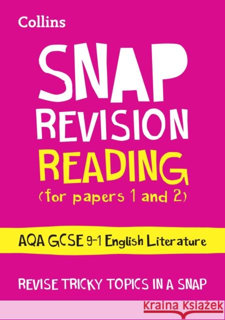 AQA GCSE 9-1 English Language Reading (Papers 1 & 2) Revision Guide: Ideal for the 2025 and 2026 Exams Collins GCSE 9780008218089 HarperCollins Publishers