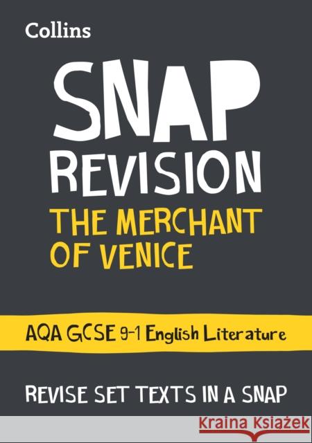 The Merchant of Venice: AQA GCSE 9-1 English Literature Text Guide: Ideal for the 2024 and 2025 Exams Collins GCSE 9780008247096