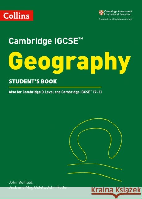 Cambridge IGCSE™ Geography Student's Book Rutter, John 9780008260156