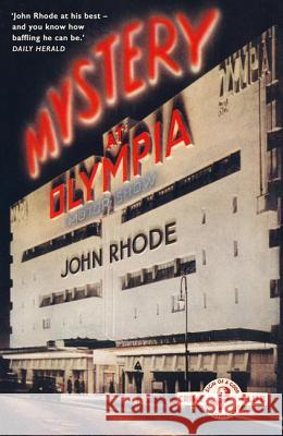 Mystery at Olympia Rhode, John 9780008268787 Collins Crime Club