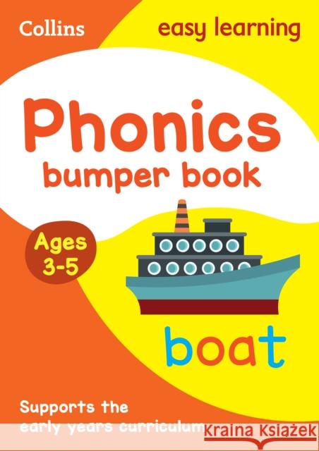 Phonics Bumper Book Ages 3-5: Ideal for Home Learning Collins Easy Learning 9780008275433 HarperCollins Publishers