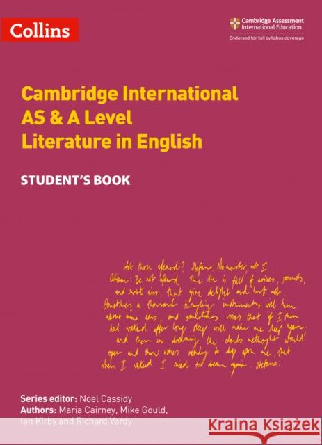 Cambridge International AS & A Level Literature in English Student's Book Richard Vardy 9780008287610 HarperCollins Publishers