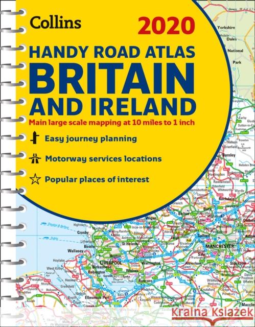 2020 Collins Handy Road Atlas Britain and Ireland Collins Maps 9780008318710 Collins Publishers