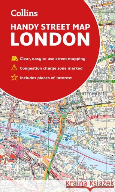 Collins London Handy Street Map Collins Maps 9780008320584 HarperCollins Publishers