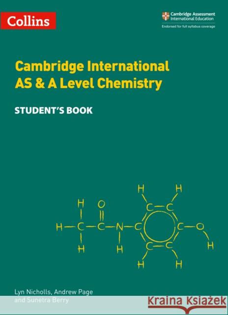 Cambridge International AS & A Level Chemistry Student's Book Sunetra Berry 9780008322588 HarperCollins Publishers