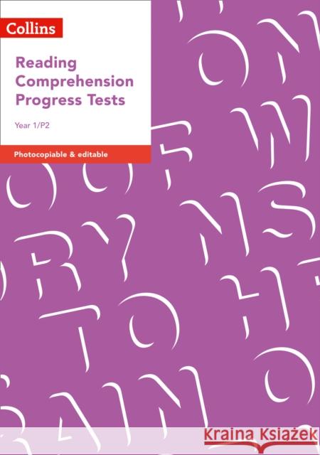 Year 1/P2 Reading Comprehension Progress Tests (Collins Tests & Assessment)  9780008333423 HarperCollins Publishers