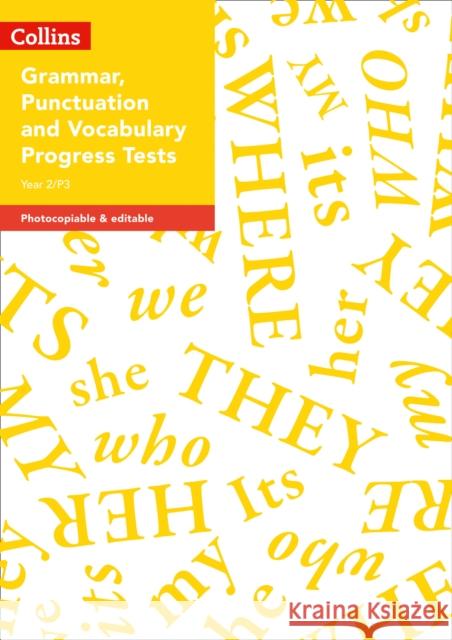 Year 2/P3 Grammar, Punctuation and Vocabulary Progress Tests (Collins Tests & Assessment) Sarah Snashall, Stephanie Austwick 9780008333621 HarperCollins Publishers