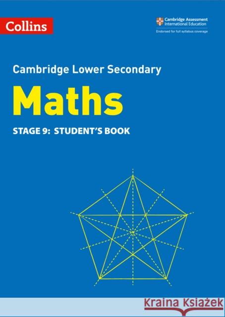 Lower Secondary Maths Student's Book: Stage 9 Brian Speed 9780008378554