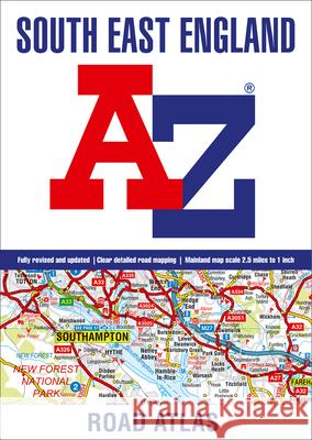 South East England A-Z Road Atlas A-Z maps A-Z Maps  9780008388201 HarperCollins