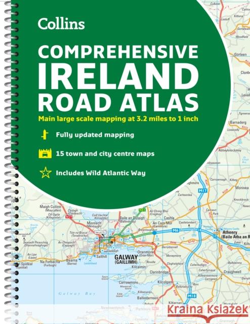 Comprehensive Road Atlas Ireland Collins Maps 9780008412814