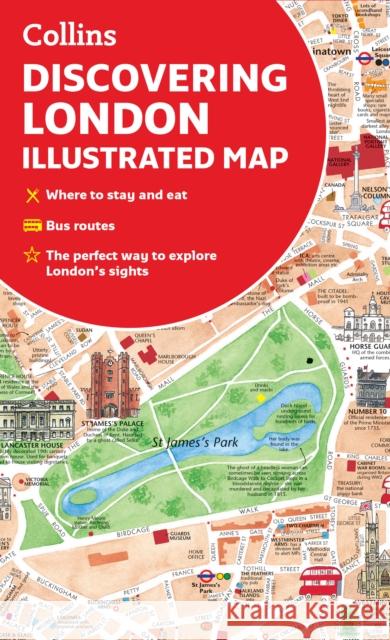 Discovering London Illustrated Map Collins Maps 9780008492618 HarperCollins Publishers