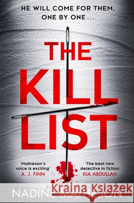 The Kill List Nadine Matheson 9780008548445 HarperCollins Publishers